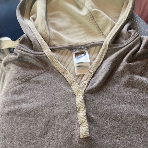 North Face half button up Color block Hoodie SZ Medium - Picture 6 of 9